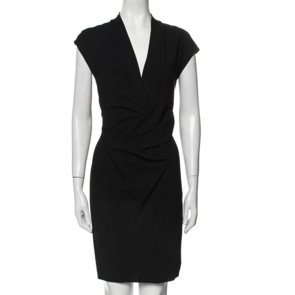 Helmut Lang Knee Length Dress, Black Size 0